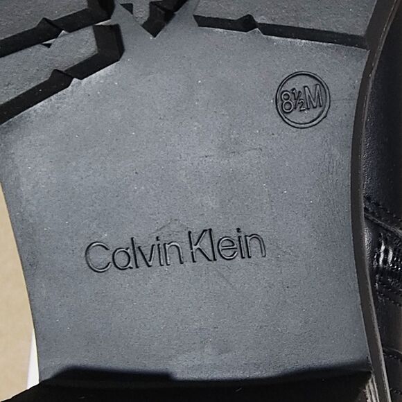 Calvin Klein Women's Galivan Almond Toe Black Booties Boots 8.5M - Picture 6 of 6